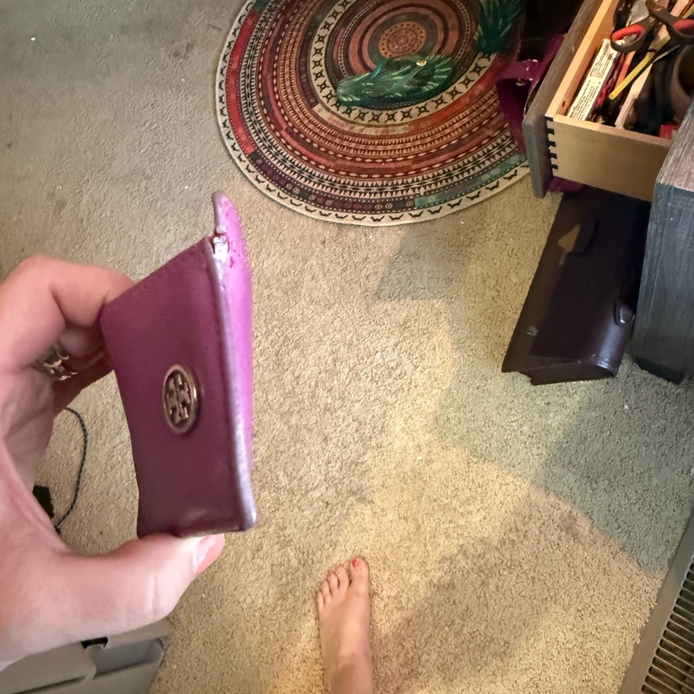 Tory Burch Fuchsia Card Holder - Picture 4 of 8